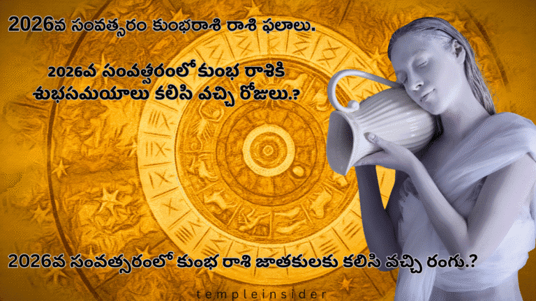 2026వ సంవత్సరంలో కుంభ రాశి జాతకులకు కలిసి వచ్చి రంగు.?