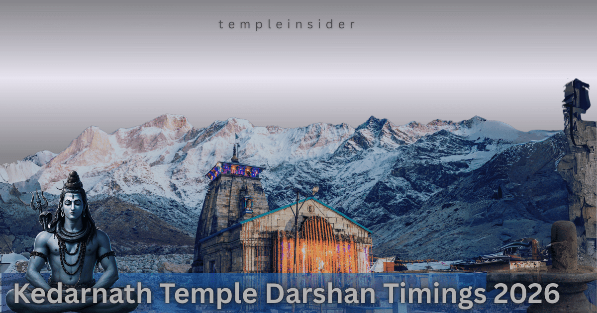 Kedarnath Jyotirlinga Temple Darshan Timings 2026