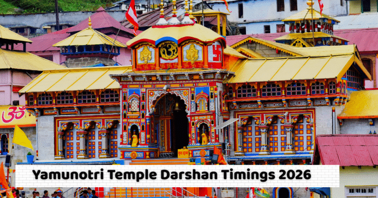 Yamunotri Temple Darshan Timings 2026