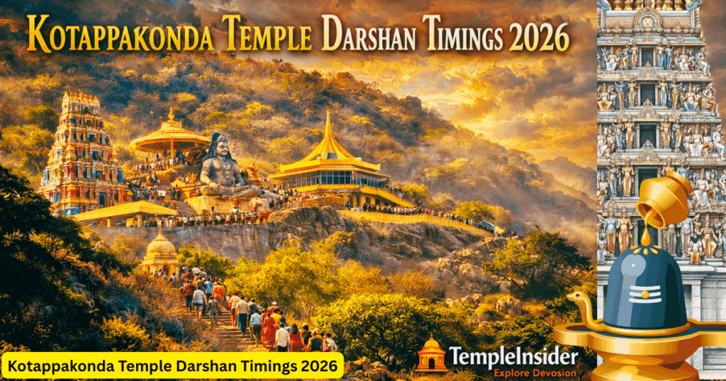 Kotappakonda Temple Darshan Timings 2026