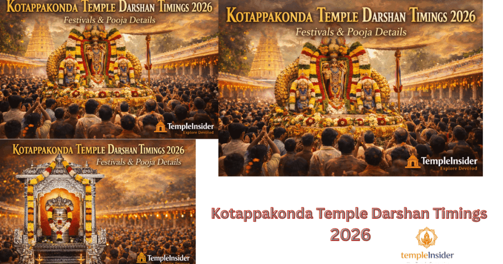 Kotappakonda Temple Darshan Timings 2026