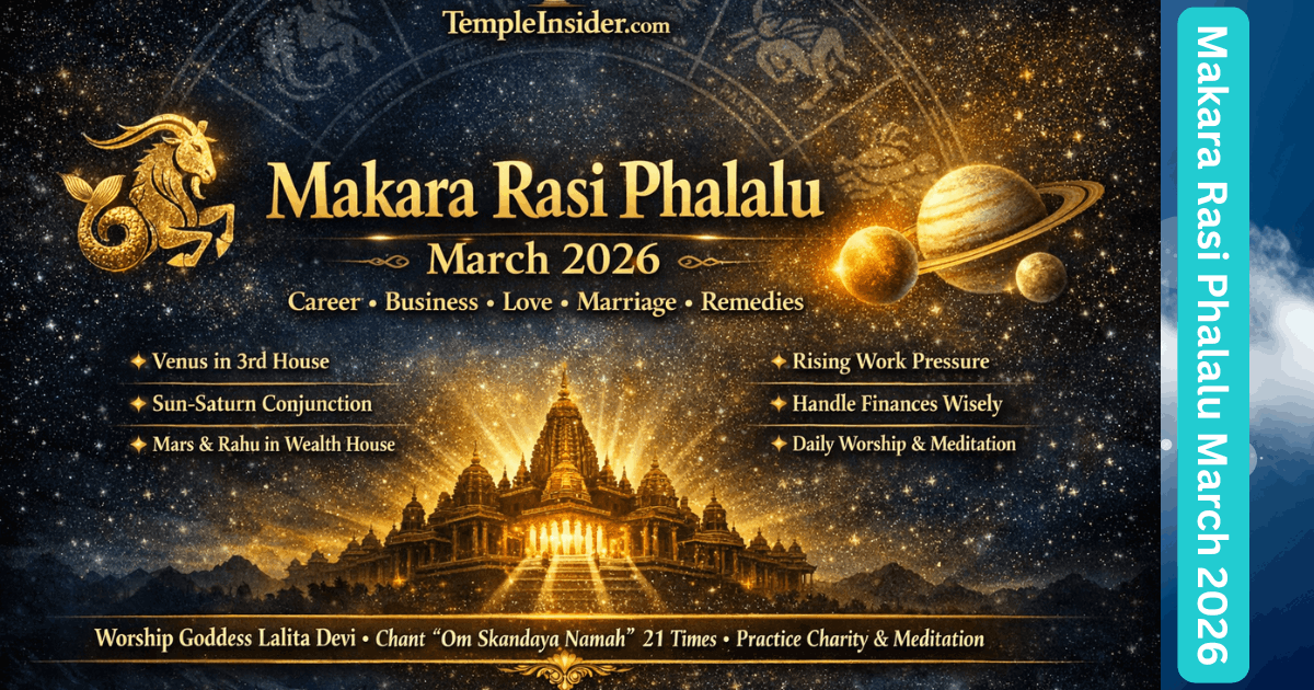 Makara Rasi Phalalu March 2026