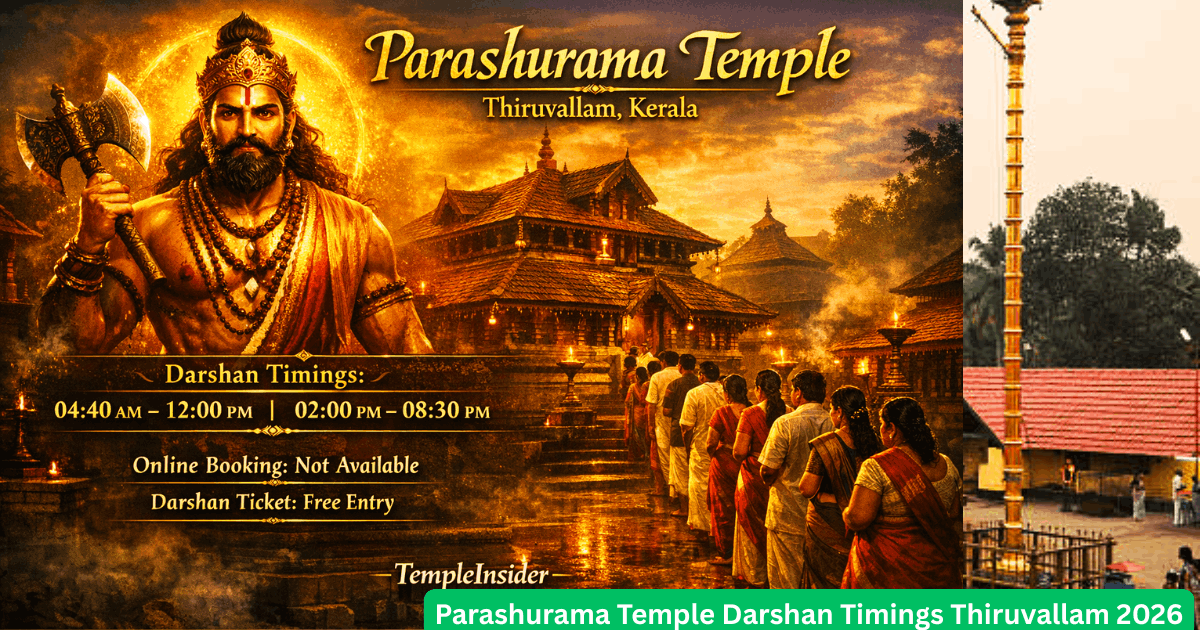 Parashurama Temple Darshan Timings Thiruvallam 2026