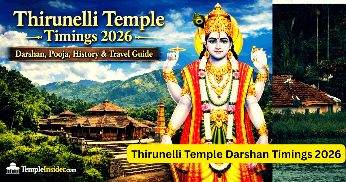 Thirunelli Temple Darshan Timings 2026