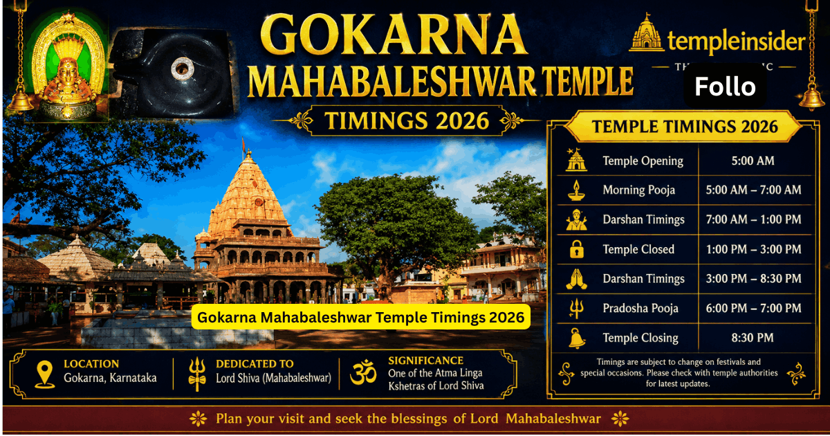 Gokarna Mahabaleshwar Temple Timings 2026